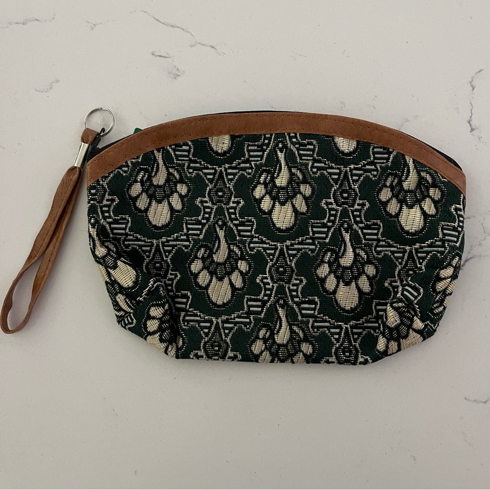 Elegant Green and Brown Bag